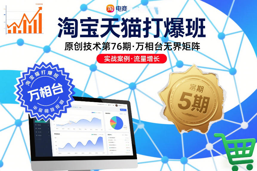 淘宝天猫打爆班原创技术第76期，万相台无界矩阵-海淘下载站