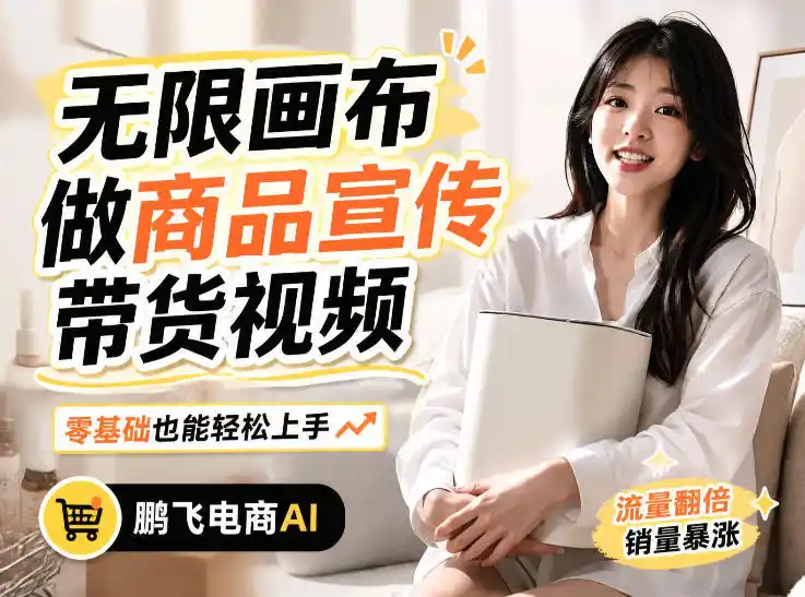 不用模特不用拍,AI生成电商带货视频|无限画布从0到1搭建教程,全程实操演示,新手也能跟着落地-海淘下载站