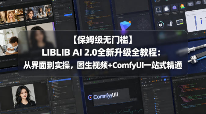 【保姆级无门槛】LIBLIB AI 2.0全新升级全教程：从界面到实操，图生视频+ComfyUI一站式精通-海淘下载站