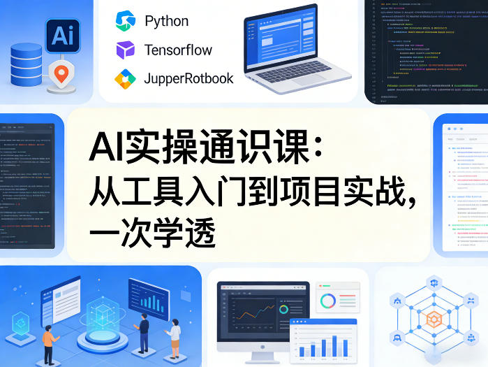 AI实操通识课，从工具入门到项目实战，一次学透-海淘下载站