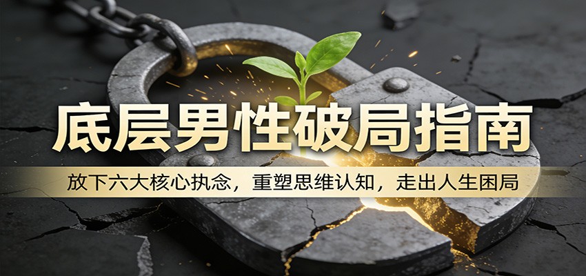 底层男性破局指南：放下六大核心执念，重塑思维认知，走出人生困局-海淘下载站