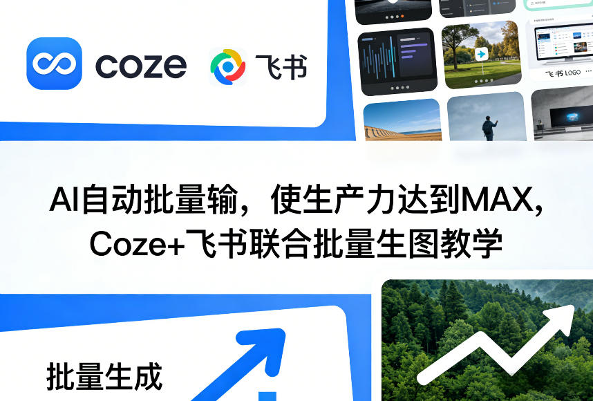 AI自动批量输，使生产力达到MAX，Coze+飞书联合批量生图教学-海淘下载站