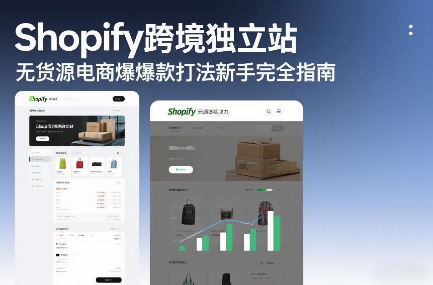 Shopify跨境独立站无货源电商爆款打法新手完全指南-海淘下载站