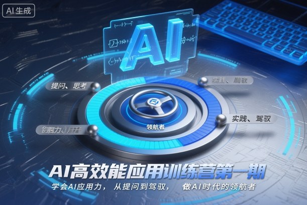 AI高效能应用训练营第一期，学会AI应用力，从提问到驾驭，做AI时代的领航者(更新)-海淘下载站