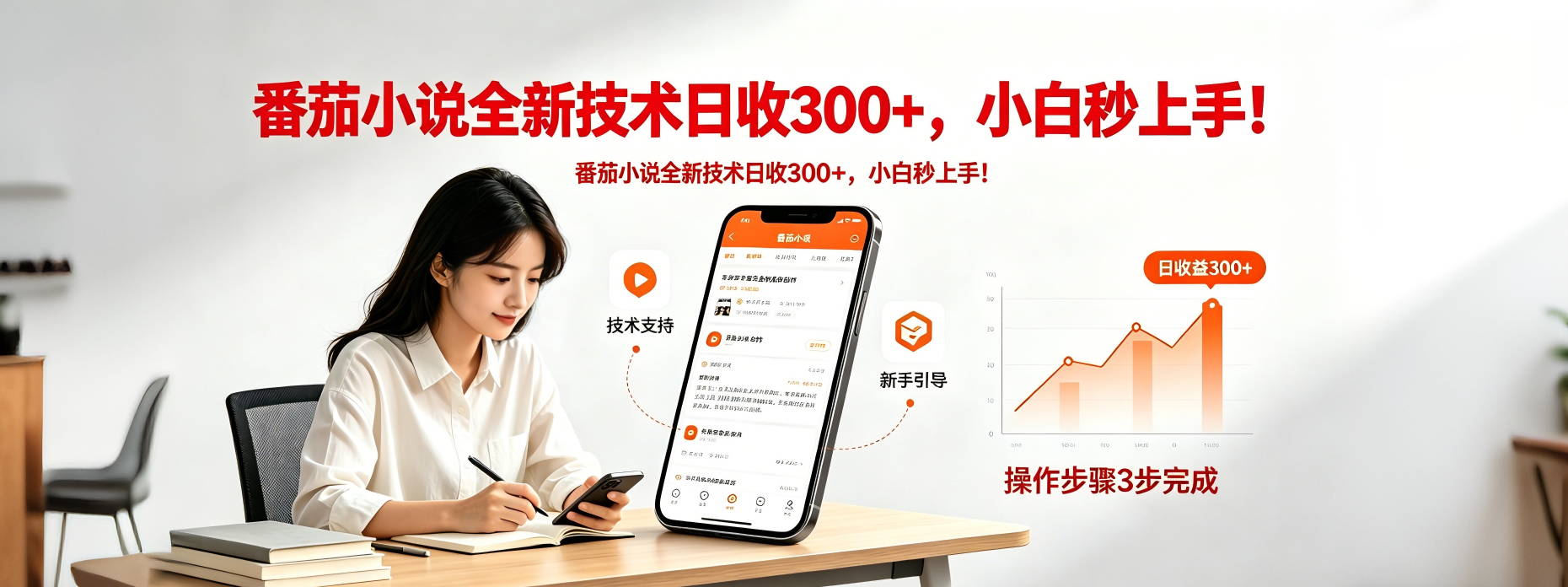 番茄小说全新技术全新玩法！无脑日收300+-海淘下载站
