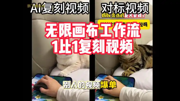 宠物带货视频复刻，无限画布工作流1比1，不用拍摄、不用布景、不用真人出镜，几分钟就能做出一条专业带货视频-海淘下载站