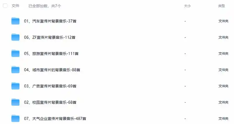 图片[3]-某宝付费购买，常用6G音效合集！970+首宣传片背景音乐，无版权可商用大气素材，分类清晰，高质量内容-海淘下载站