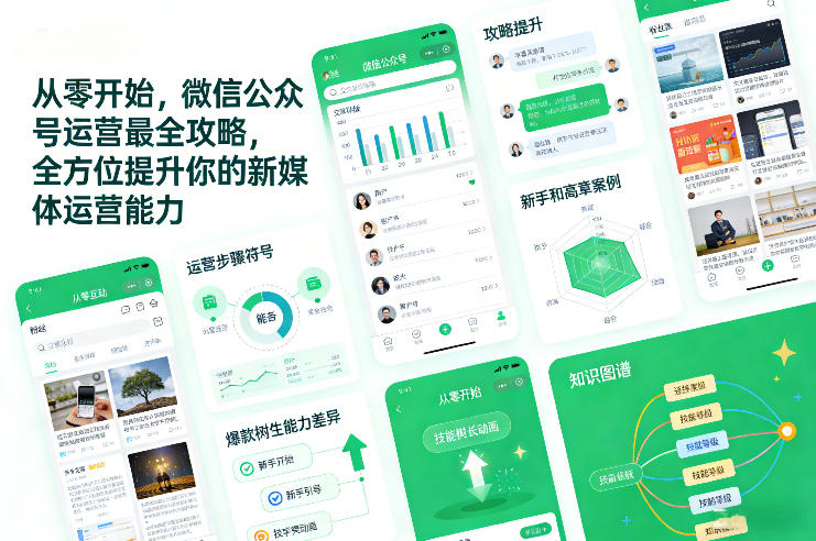 从零开始，微信公众号运营最全攻略，全方位提升你的新媒体运营能力-海淘下载站