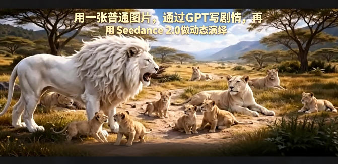 用一张普通图片，通过GPT写剧情，再用Seedance 2.0做动态演绎，居然能生成迪士尼风格搞笑动画-海淘下载站