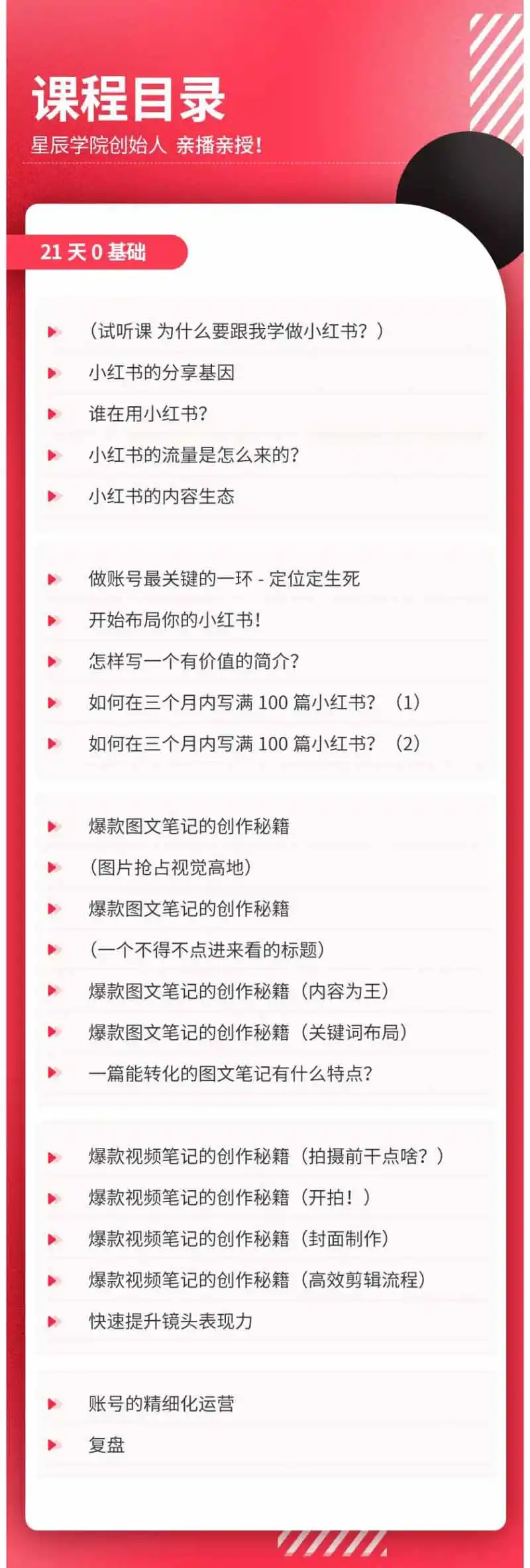 小红书21天图文视频爆款创作课:掌握选题、图片、标题、内容、关键词与脚本剪辑,建立持续创作体系 小红书21天图文视频爆款创作课:掌握选题、图片、标题、内容、关键词与脚本剪辑,建立持续创作体系