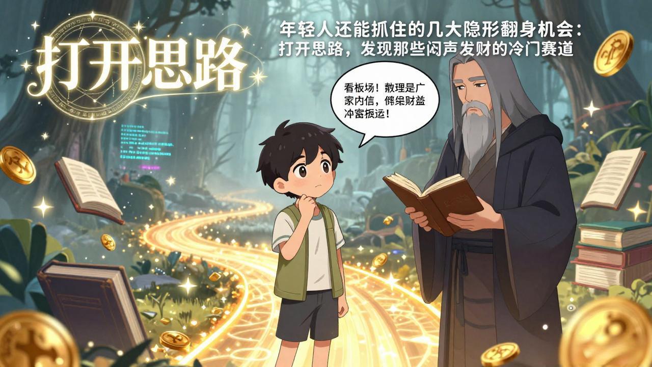 付费文1+2:年轻人还能抓住的几大隐形翻身机会:打开思路,发现那些闷声发财的冷门赛道-海淘下载站