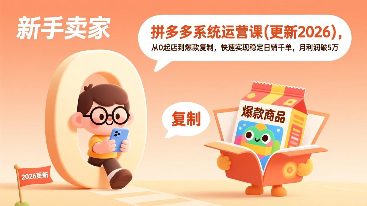 拼多多系统运营课(更新4月-海淘下载站