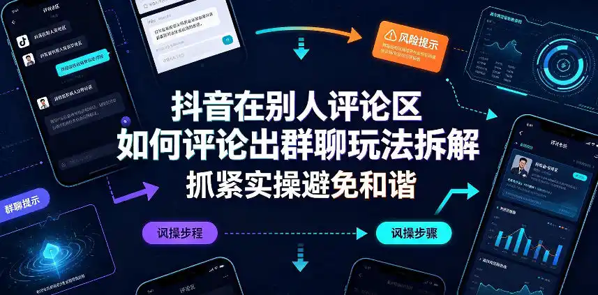 抖音在别人评论区如何评论出群聊玩法拆解,抓紧实操避免和谐-海淘下载站