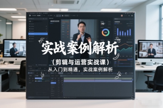 剪辑与运营实战课，从入门到精通，实战案例解析(更新2026)-海淘下载站
