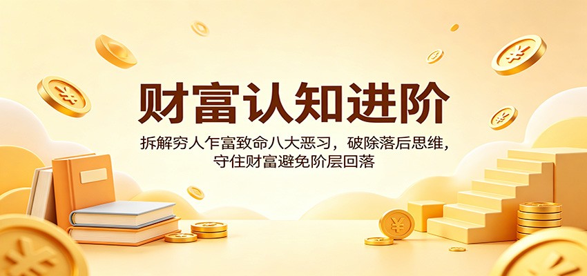 财富认知进阶：拆解穷人乍富致命八大恶习，破除落后思维，守住财富避免阶层回落-海淘下载站
