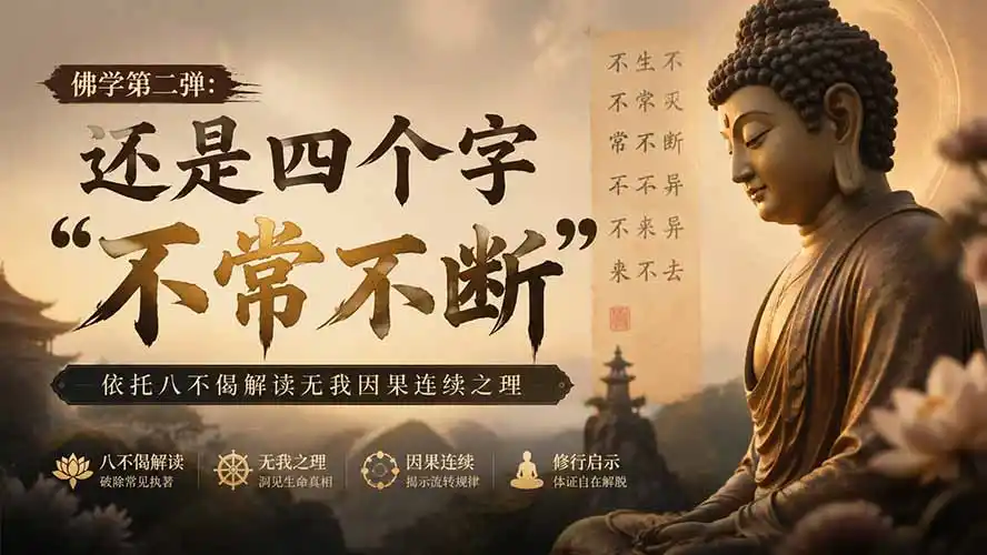 付费文章：佛学第二弹：还是四个字“不常不断”依托八不偈解读无我因果连续之理-海淘下载站
