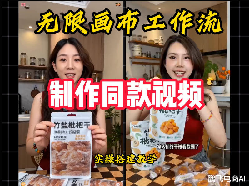 无限画布工作流一键复刻爆款带货视频,实操搭建,操作简单-海淘下载站