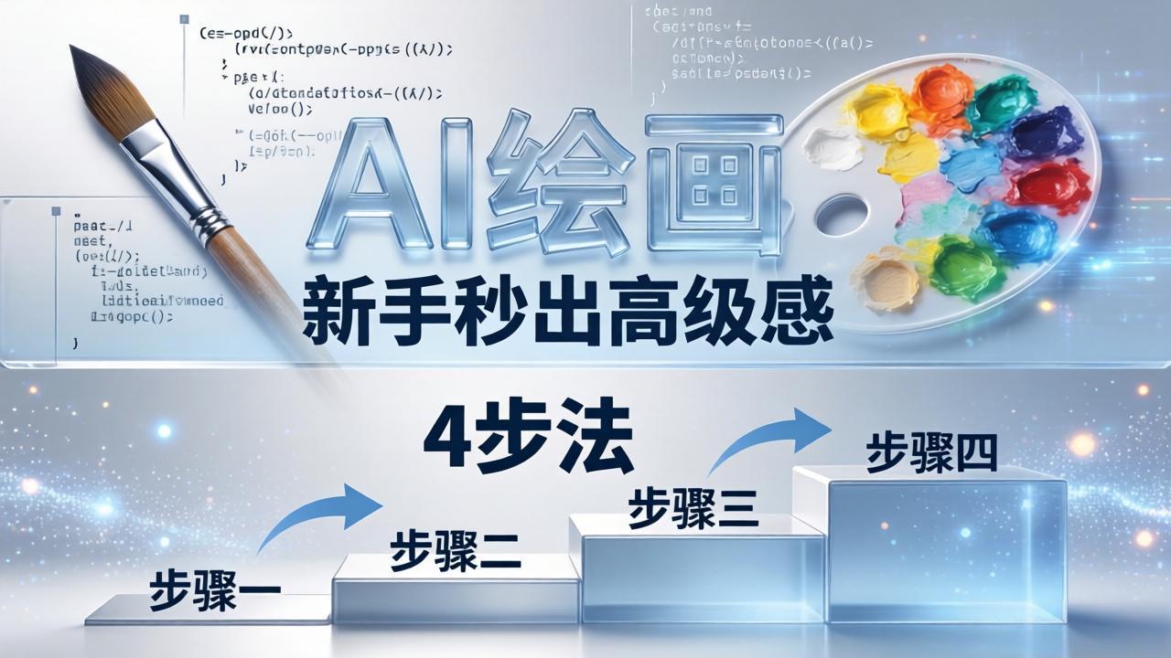 AI绘画入门别再硬磕了！即梦4步法：万能提示词公式+BRTR框架，新手秒出高级感-海淘下载站