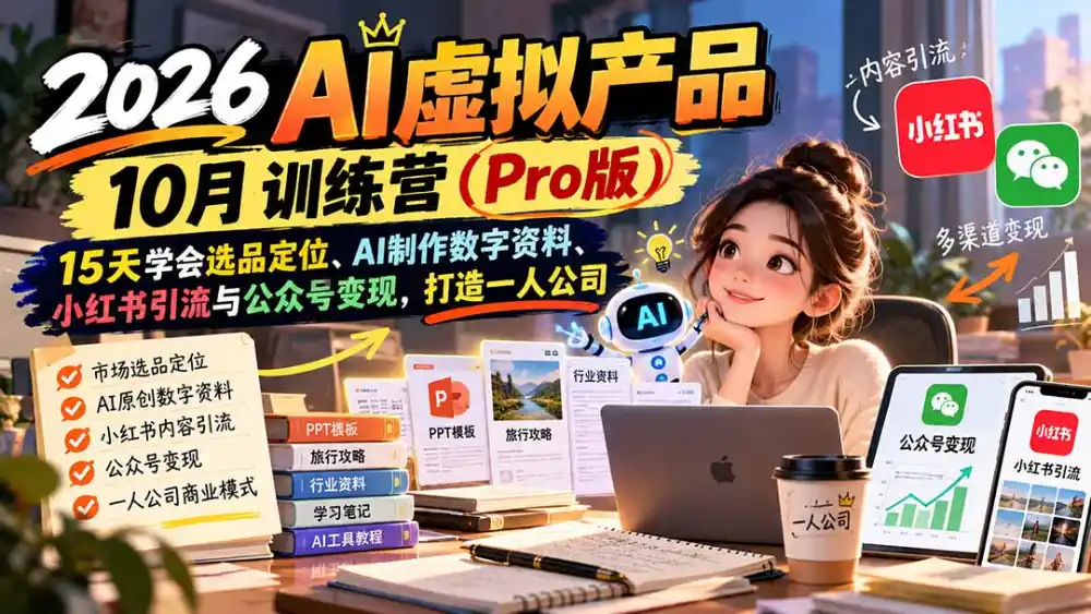 AI虚拟产品10月训练营(Pro版 AI虚拟产品10月训练营(Pro版