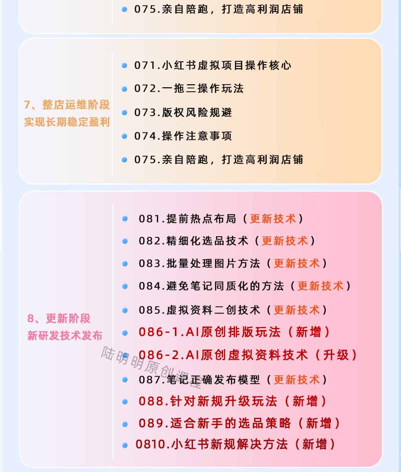 图片[4]-小红书虚拟项目特训班9.0，全面拥抱AI，批量产出原创PPT货源，单品/单店纯利润几万到几十W-海淘下载站