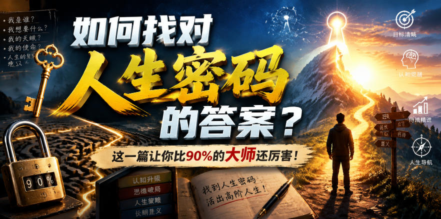 付费文章：如何找对人生密码的答案？这一篇让你比90%的大师还厉害！-海淘下载站